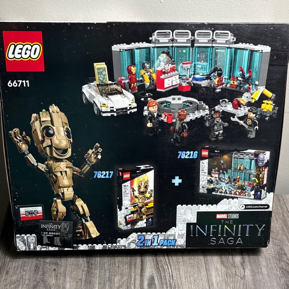 LEGO Infinity Saga Set - Black, Blue, Red, Tan 2 n 1 Pack Sealed 66711